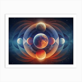 Planets In Space Art Print