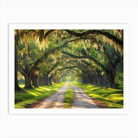 Spanish Moss Road Art Print