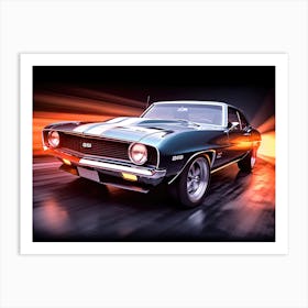 69 Black Camero Art Print