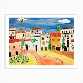 Prato Italy Cute Watercolour Illustration 1 Art Print