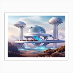 Futuristic City 4 Art Print