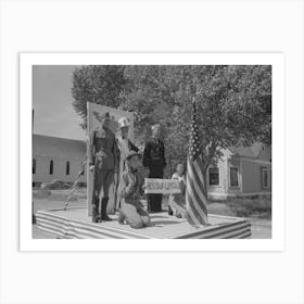 Float In The Fourth Of July Parade, Vale, Oregon By Russell Lee Art Print