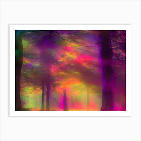 Kaleidoscope Forest Art Print