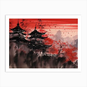 Chinese Pagoda Art Print