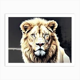 Lion art 70 Art Print