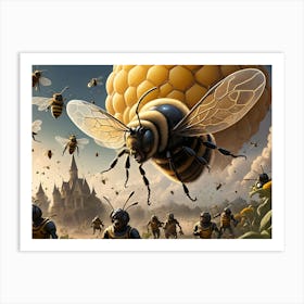 Bee Afraid Art Print