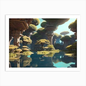 Ethereal Landscape Art Print