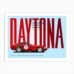 Ferrari Daytona GTB 4 Art Print