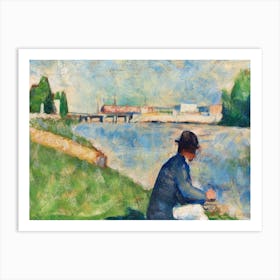 Study For Bathers At Asnières 1, Georges Seurat Art Print