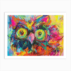 Colorful Owl 1 Art Print