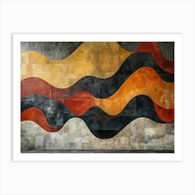 Abstract Wave Painting Art Print