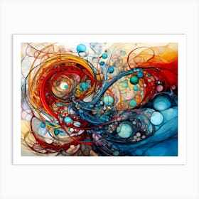 Twisted Tangles Pen Artistry Art Print