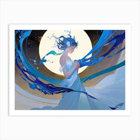 Blue Moon Art Print