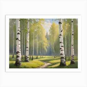 Birch Trees Art Print