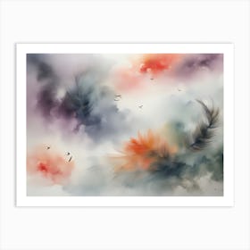 Feathers In The Sky Art Print
