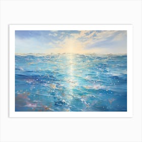 Endless Whispers of Salt & Sapphire Art Print