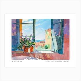 Marseille From The Window Series Poster Painting 2 Art Print