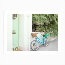 Bike and Palms Art Print