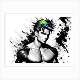 Rainbow Man 1 Art Print