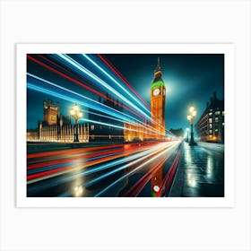 Big Ben At Night Art Print