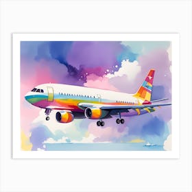 Airplane In The Sky Art Print