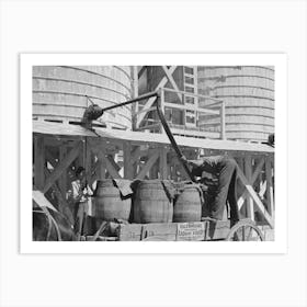 Untitled Photo, Possibly Related To Loading Liquid Feed Onto Truck From Tanks At Distillery Near Owensboro Art Print