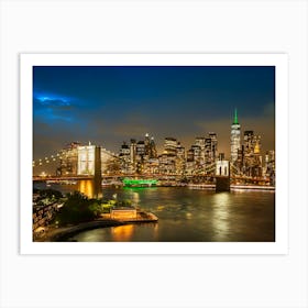 Fantastic Evening Impression From NYC Art Print