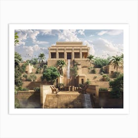 Egyptian Temple 1 Art Print