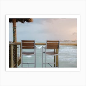 Ready to sip cocktails at Cocoa Beach Art Print