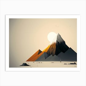 Abstract Mountain Poster