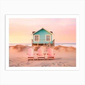 California Dreaming - Pastel Beach Art Print