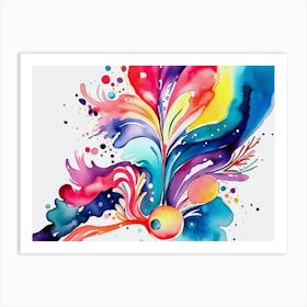 Abstract Watercolor Painting Art Print