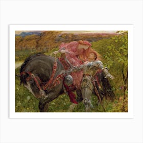 Study For ‘La Belle Dame Sans Merci’, Frank Dicksee Art Print