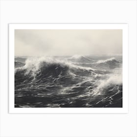 Moody Sea Painting Art Print