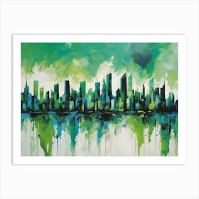 Abstract Cityscape 1 Art Print