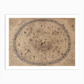 Astronomical Map Art Print