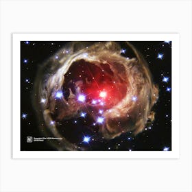 Supergiant Star V838 Monocerotis / (V838 Mon) — NASA Hubble Space Telescope — space poster Art Print