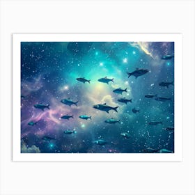 Fish In Space Art Print