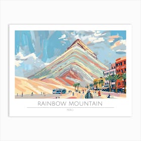 Rainbow Mountain Art Print