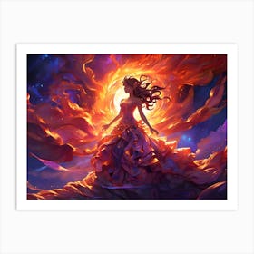 Fire Girl Art Print