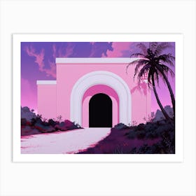 Pink Gate Art Print