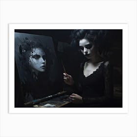 Painting My Darkness Art Print