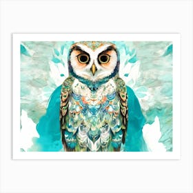 Blue Owl Art Print