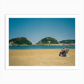 Relaxing in San Sebastian Art Print