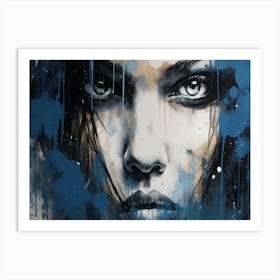 'Blue Eyes' 3 Art Print