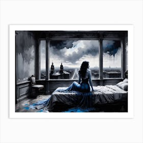 Blue Moon Art Print