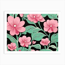 Pink Flowers 2 Art Print