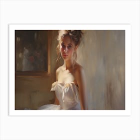 Portrait Of A Young Woman Art Print