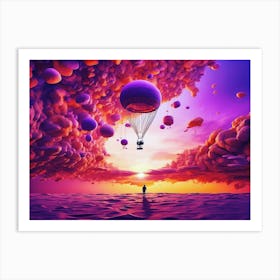 Ballon Land Art Print