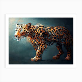 Leopard - Digital Art Art Print